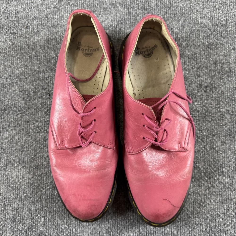 Dr. Martens 10084 AW004 Patent Leather Oxford Shoes Pink, Lace-Up, UK 8/US 10 - Picture 4 of 10